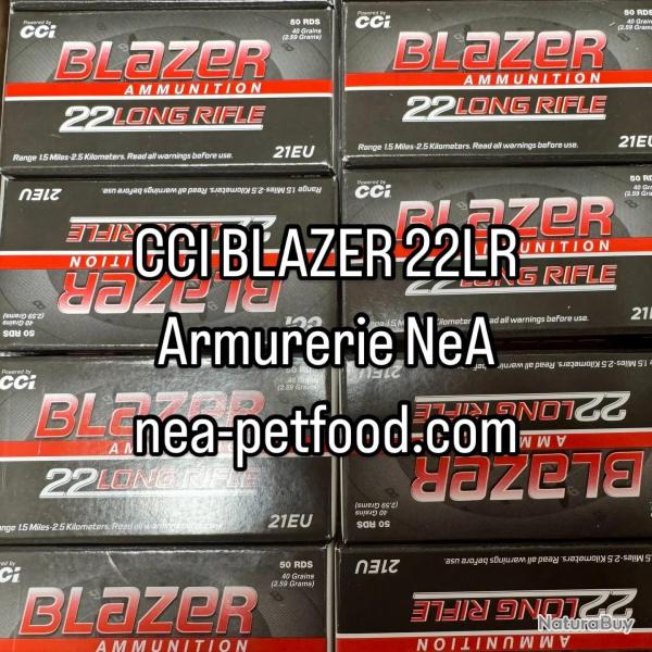 CCI 22lr Blazer Round Nose HV 40 Grains LIVRAISON OFFERTE