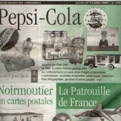 la vie du collectionneur 374 la patrouille de france, pepsi cola, ile de noirmoutier cpa, piluliers