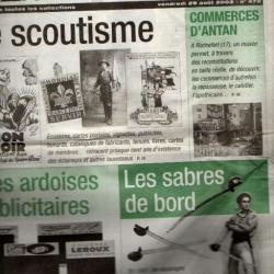 la vie du collectionneur 472 les sabres de bord, le scoutisme français , ardoises publicitaires,