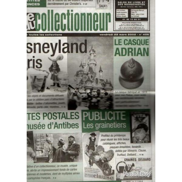 la vie du collectionneur 406 le casque adrian, muse cartes antibes, disneyland paris, grainetiers,