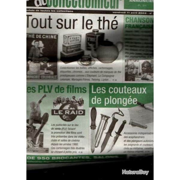 la vie du collectionneur 456 les couteaux de plonge , tout sur le th, plv de films,