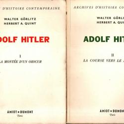 adolf hitler en 2 volumes de walter gorlitz et herbert a.quint