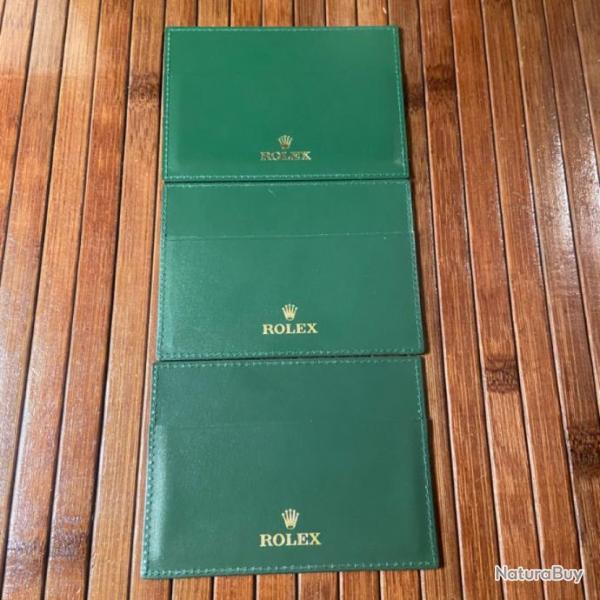 ROLEX PORTE CARTES ETUI DOCUMENTS MONTRES ROLEX CUIR