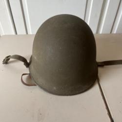 Casque français modèle 51,fabricant MENESA NEURCHINGEN.Indochine, Algérie TTA.