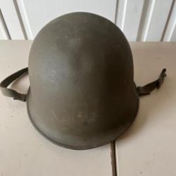 Coque de casque lourd modèle 51 fabricant JAPY, Indochine, Algérie TTA, Tchad .