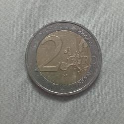 Piece 2 Euro 2002 Bertha von Suttner Autriche (avec défaut d'impression rare)