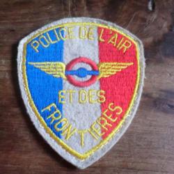 écusson tissu police de l air  et des frontieres