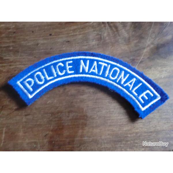 insigne paule brode  patch  Police nationale