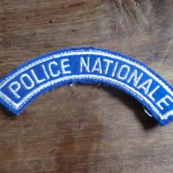 insigne épaule brodée   Police nationale