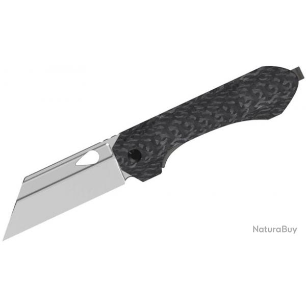 Couteau Kizer Huldra Manche FCarbone/Titane Lame Tanto Reverse Acier S45VN Frame Lock IKBS KI3665A2