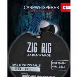 CARP WHISPERER BAS DE LIGNE ZIG RIGS Blanc