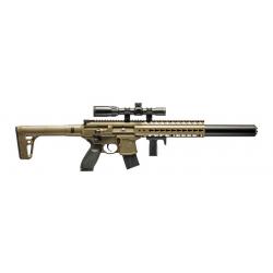 Carabine MCX CO2 Cal. 4,5 mm à Plombs Tan - SIG SAUER + lunette 1-4x24WR