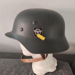 CASQUE ALLEMAND M-35 FELDGENDARMERIE