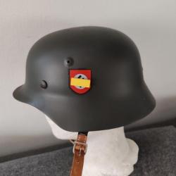 CASQUE ALLEMAND M-35 TROUPES D ELITE.MODELE 1