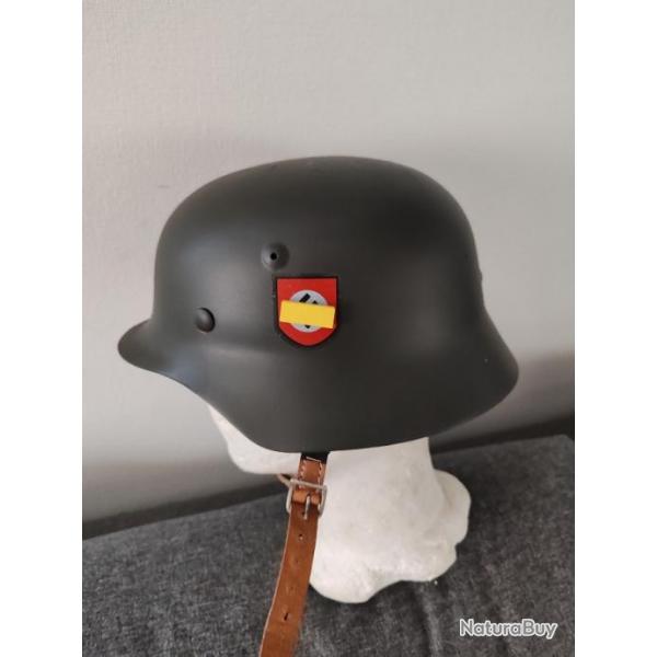 CASQUE ALLEMAND M-35 TROUPES D ELITE.MODELE 1