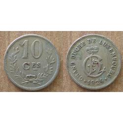 Luxembourg 10 Centimes 1924 Piece Francs Franc Centime reine Charlotte