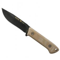 BEL1243 POIGNARD BUCK KNIVES COMPADRE CAMP KNIFE LAME 11,5CM ACIER NOIR MANCHE MICARTA NEUF