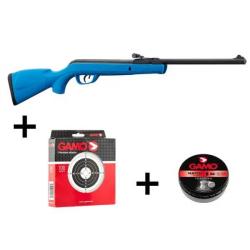 Pack Carabine A Plomb Gamo Junior Delta Blue Calibre 4.5mm