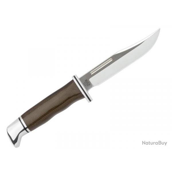 BEL1248 POIGNARD BUCK KNIVES BRAHMA PRO LAME 11,5CM ACIER + ETUI NEUF