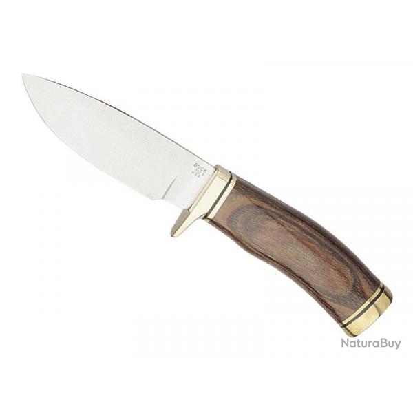 BEL1253 POIGNARD BUCK KNIVES VANGUARD LAME 10,5CM MANCHE NOYER + ETUI NEUF