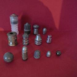 LOT DE BALLES CANON LISSE ANCIENNES ET RECENTES POUR LA COLLECTION N°7