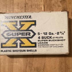 Cartouches Winchester super X Cal 12