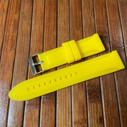 BRACELET MONTRE CAOUTCHOUC YELLOW NEUF