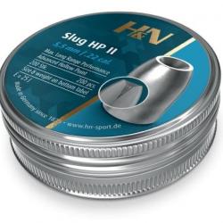 H&N - Plombs SLUG HP II CAL 5.5 .218 30gr (x200)