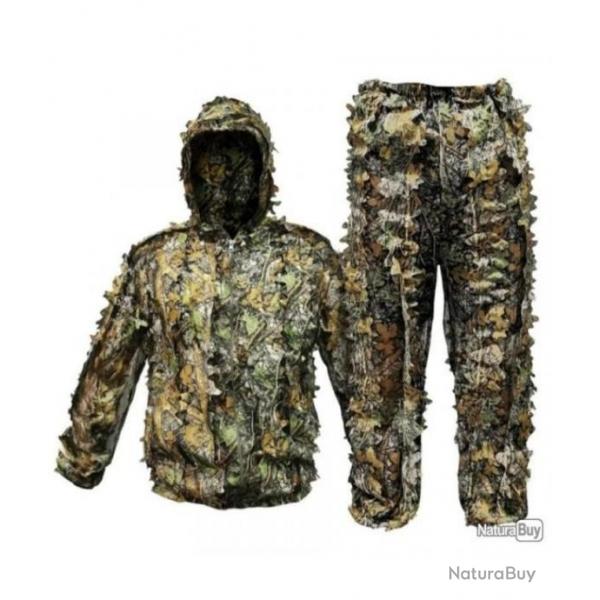 Tenue camouflage ultra lgre ghillie chasse arme sniper airsoft - camouflage fort ref:324