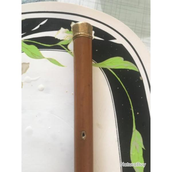 Canne ancienne pommeau en or 14 carat