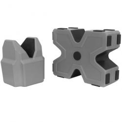 Lot de 2 Banc Support Stabiliseur de Tir Tactique Repose-tir Antidérapant Étanche pour Fusil