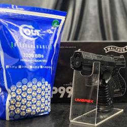 PACK PRÊT A TIRER PISTOLET "WALTHER P99 " - Cal BBS 6MM