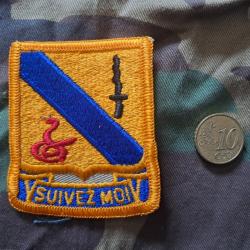 Insigne patch US ARMY 14Th ARMORED CAVALRY REGIMENT Suivez moi FOLLOW ME