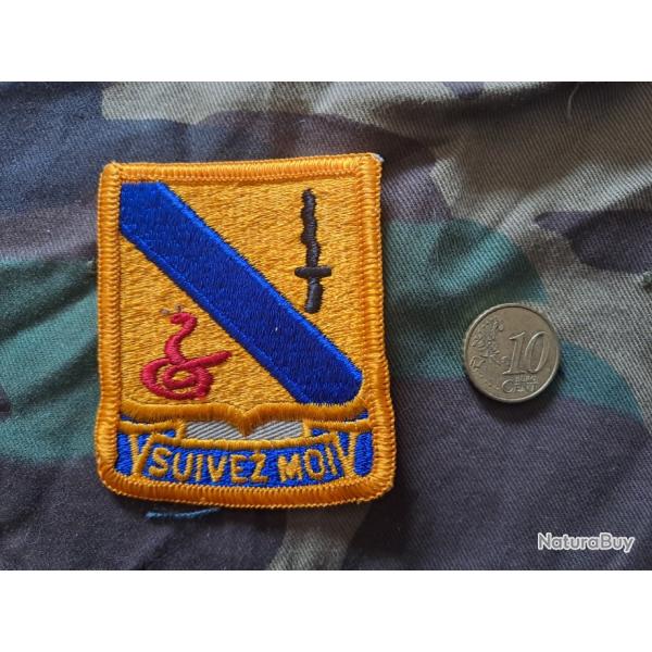 Insigne patch US ARMY 14Th ARMORED CAVALRY REGIMENT Suivez moi FOLLOW ME