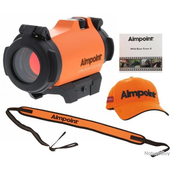 VISEUR TUBULAIRE AIMPOINT MICRO H2 BLAZE ORANGE POINT ROUGE 2 MOA 1 X DITION LIMITE - LIVR AVEC C