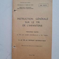 Livret instruction tir au PA 50