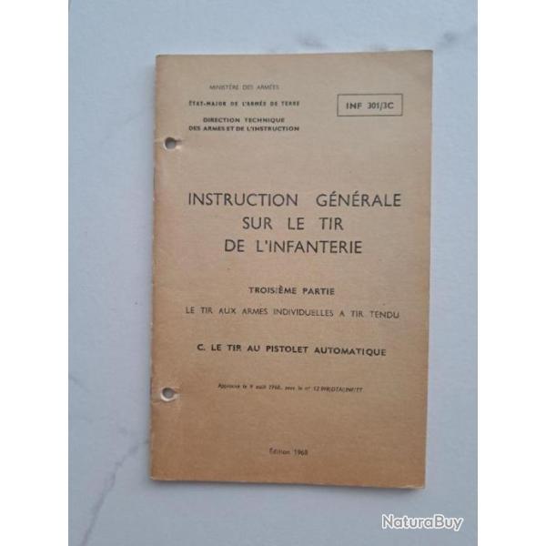 Livret instruction tir au PA 50