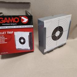 PORTE CIBLES GAMO  POUR LES CIBLES STANDARD 14X14 + 100 cibles centre rouge port inclus