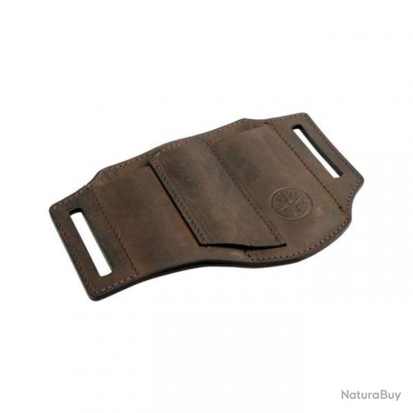 Etui Boker Cuir Nubuck ED-Three - 3 Places - Marron