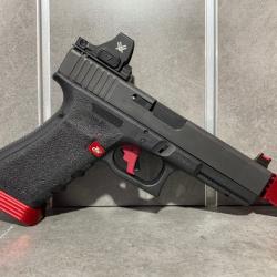 "EXCLUSIVITÉ" Pistolet GLOCK 17 Gen 4 Red Custom Vortex Calibre 9 mm Para