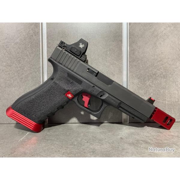 "EXCLUSIVIT" Pistolet GLOCK 17 Gen 4 Red Custom Vortex Calibre 9 mm Para