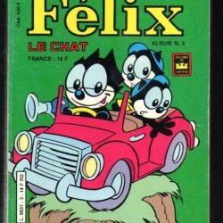 super félix le chat album 3 comic's , bd de presse bd vintage