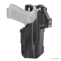 Holster rigide T-Series L2D LB RDS Duty Glock 17/19 Blackhawk - Noir - Droitier