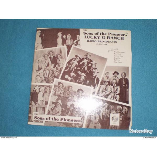 Disque 33T. "Sons of the Pionneers" au Lucky U Ranch 1979 !