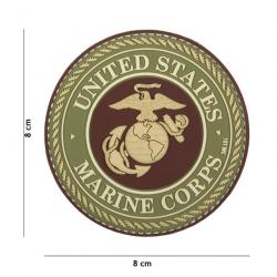 PATCH 3D PVC United States Marine Corps marron