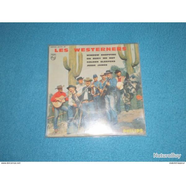 Disque 45T.Sur le thme traditionnel par les "WESTERNERS" : Western, FarWest,Cowboy,Indien,Old Time