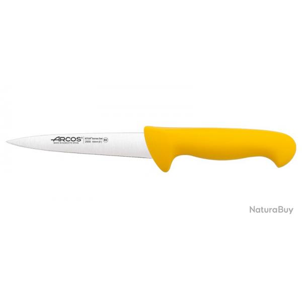 Prof - Couteau Boucher - Arcos - Jaune - 150mm