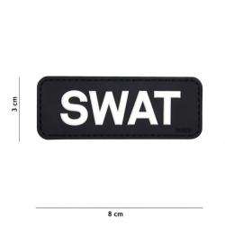 Patch 3D PVC SWAT noir