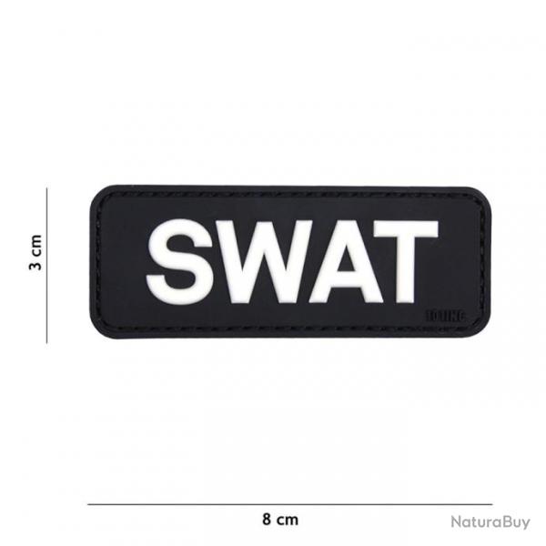 Patch 3D PVC SWAT noir