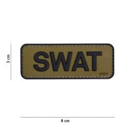 Patch 3D PVC SWAT vert/noir